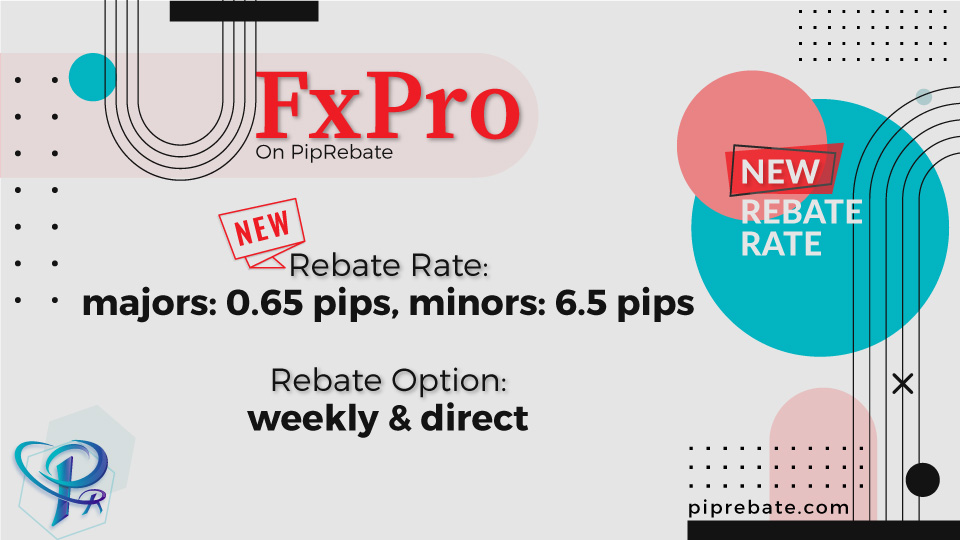 FxPro New Rebate Rates PipRebate